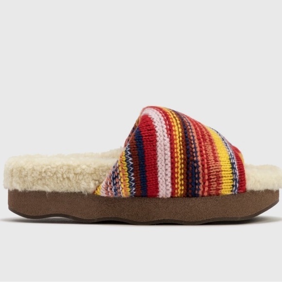 Chloe Wavvy flat mule . - Picture 2 of 9